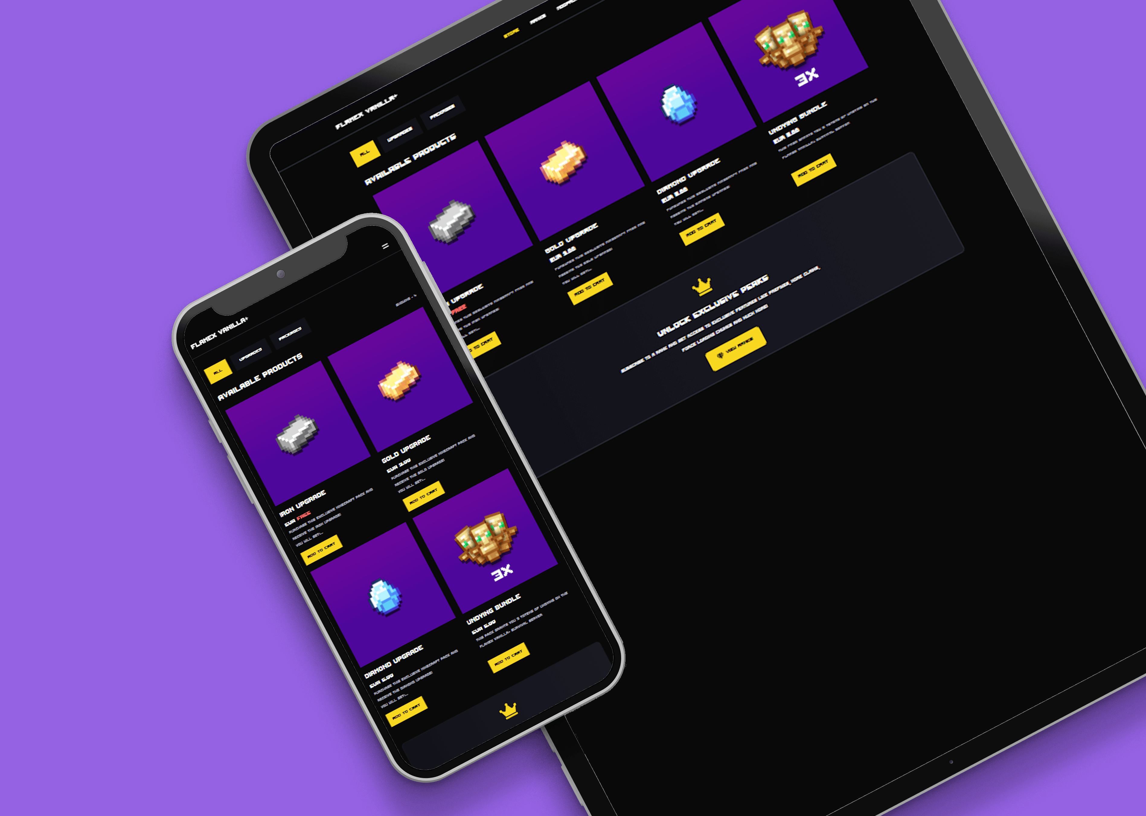Preview van het Flamex Vanilla project